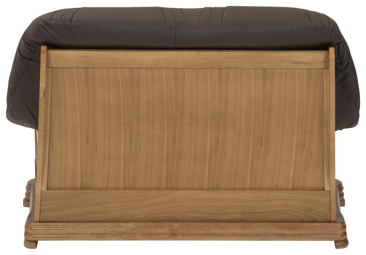 2-sitzer-sofa Arkansas Braun Echtleder - Eichefarben/Braun, KONVENTIONELL, Leder/Holz (144/95/94cm) - Max Winzer