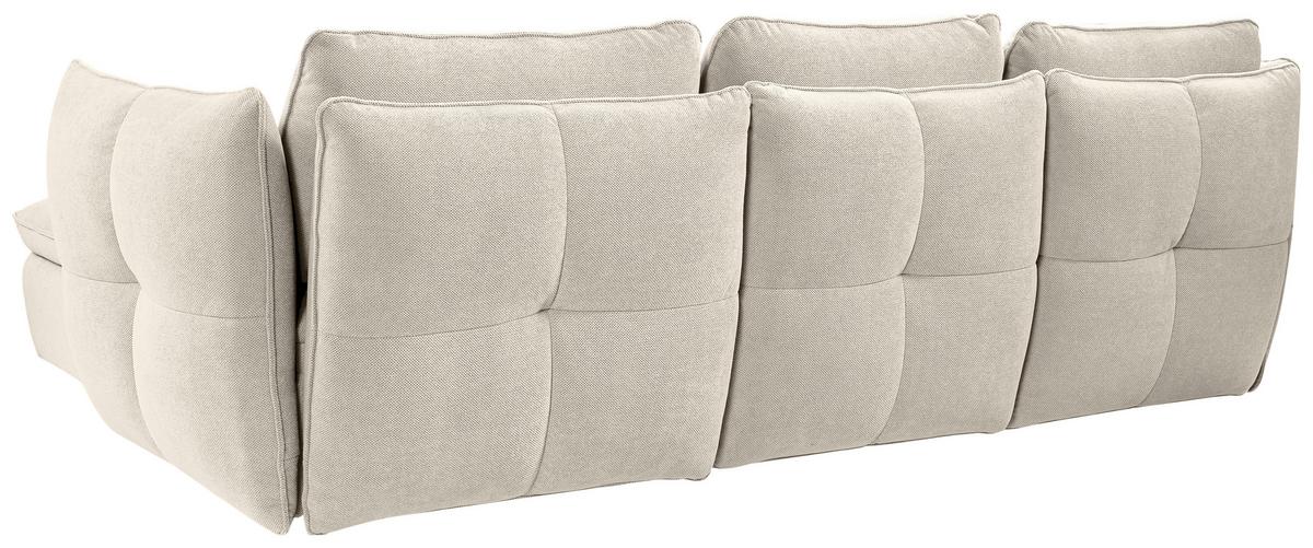 Ecksofa Baloo, Beige S: 262x178 cm - Beige/Schwarz, MODERN, Textil (262/178cm) - MID.YOU