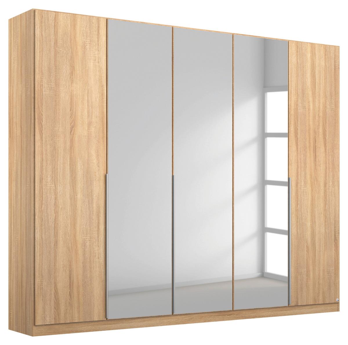 Drehtürenschrank 226cm Alabama, Sonoma Eiche Dekor - Sonoma Eiche, MODERN, Holzwerkstoff (226/229/54cm) - Rauch Möbel