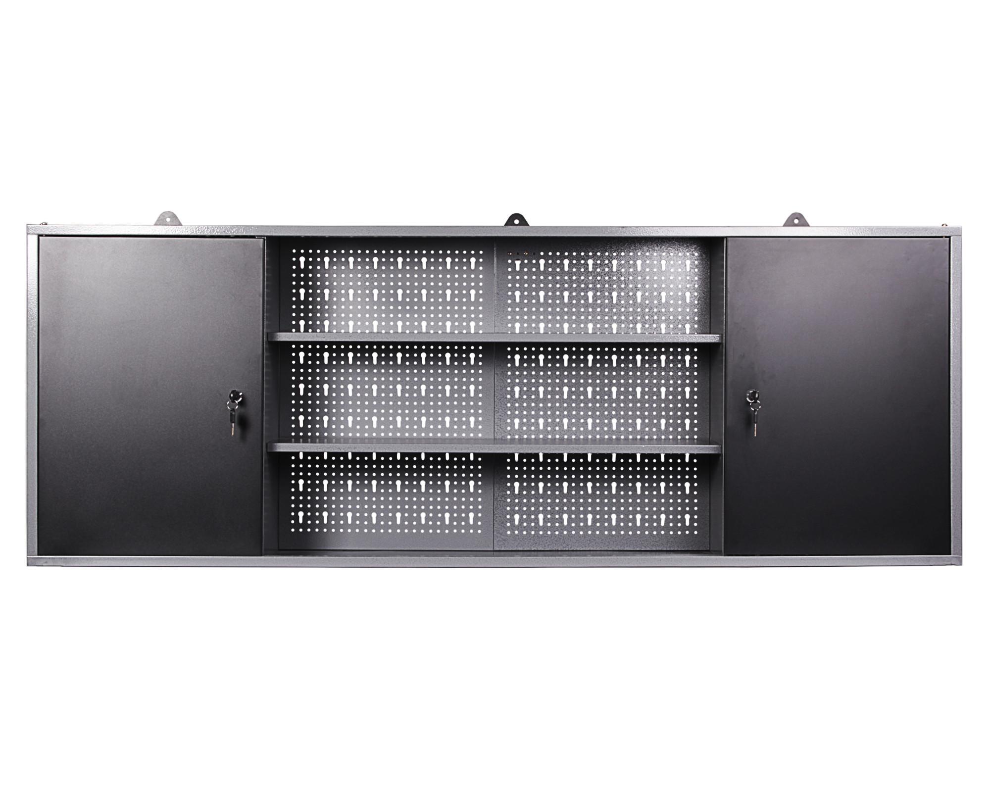 Werkzeugschrank B: 160 cm Anthrazit/Grau - Anthrazit/Grau, Basics, Metall (160/60/20cm)