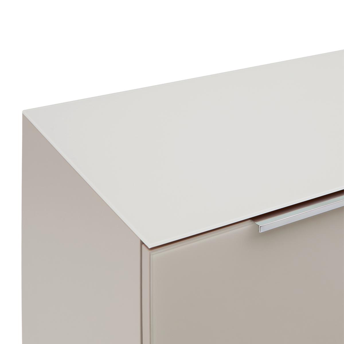NÍZKÁ KOMODA SIENA -EXKLUSIV- - černá/kašmírová, Moderní, kov/kompozitní dřevo (226/55/40cm) - Mömax