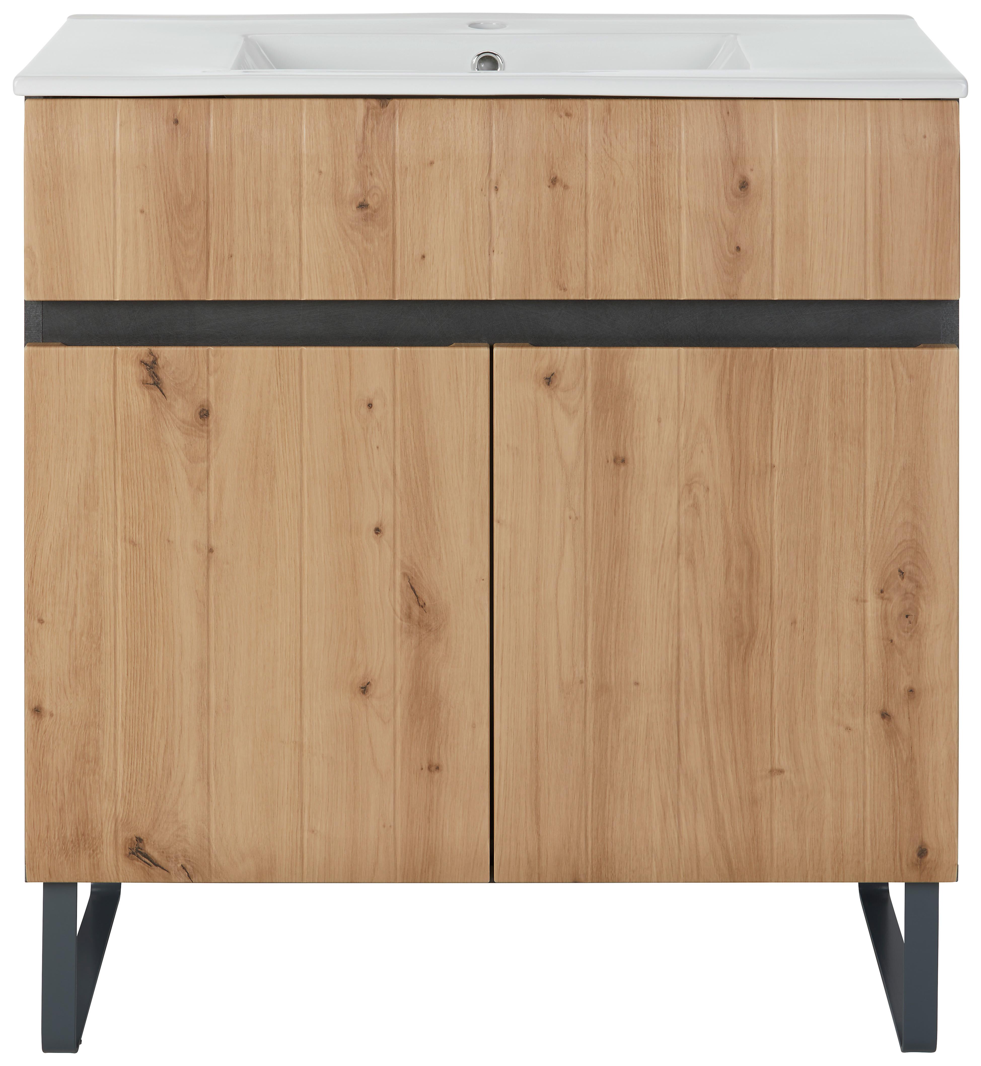 SKRINKA S UMÝVADLOM LYNN -EXKLUSIV- - Modern, kompozitné drevo (80/69/48cm) - Premium Living