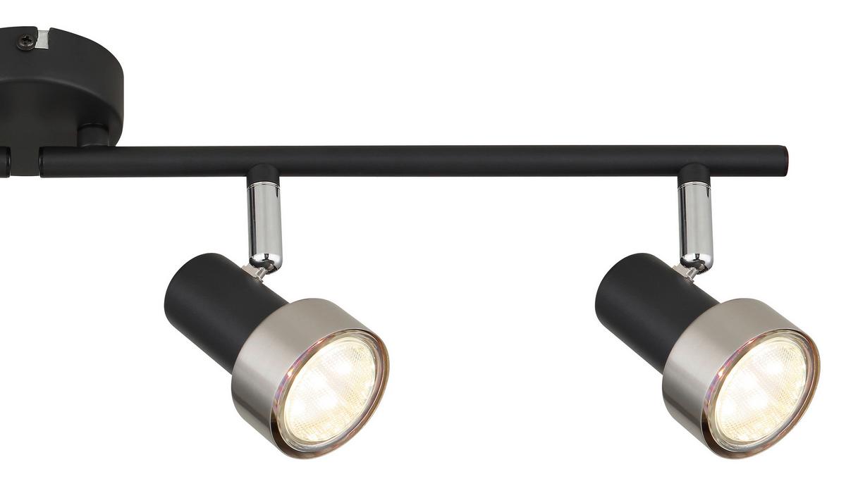 Strahler 57917-4n - Chromfarben/Schwarz, KONVENTIONELL, Metall (60/8,5/13,5cm) - Globo