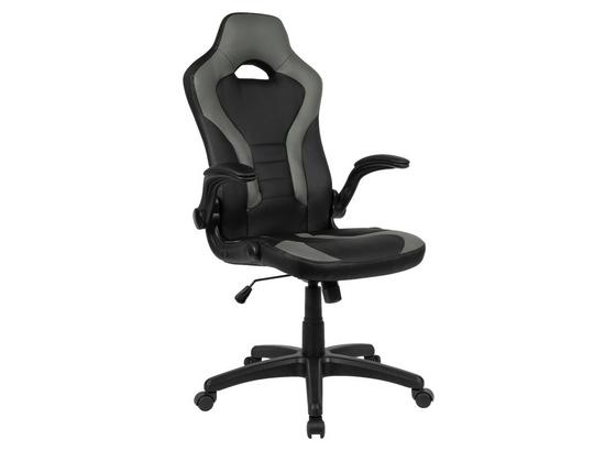 Gamingstuhl B: 70 cm Schwarz/ Grau - Schwarz/Grau, MODERN, Kunststoff/Textil (70/116/70cm) - Livetastic Gamingstuhl B: 70 cm Schwarz/ Grau - Schwarz/Grau, MODERN, Kunststoff/Textil (70/116/70cm) - Livetastic
