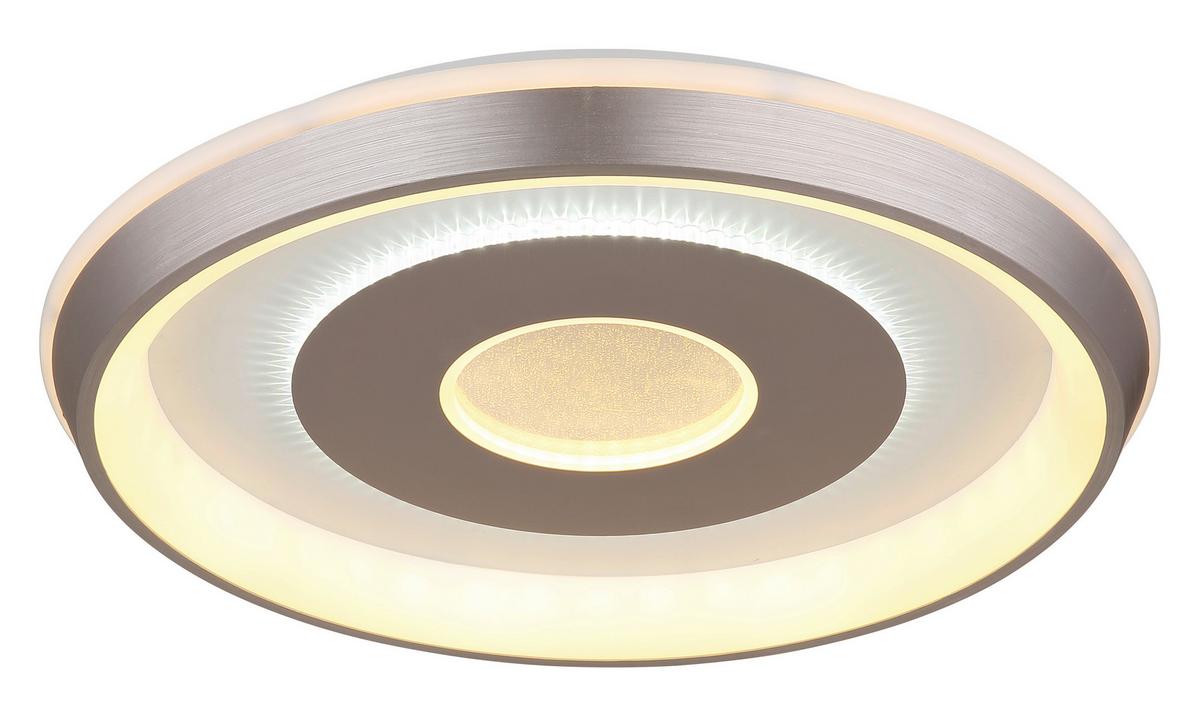 LED-Deckenleuchte Christel - Sandfarben/Weiß, Basics, Kunststoff/Metall (49/7cm) - Luca Bessoni