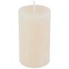 Stumpenkerze Saphira Creme D/h: 6,8/12 Cm - Hellbraun/Creme, Basics (6,8/12cm) - Ondega