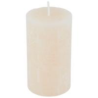 Stumpenkerze Saphira Creme D/H: 6,8/12 cm - Hellbraun/Creme, Basics (6,8/12cm) - Ondega