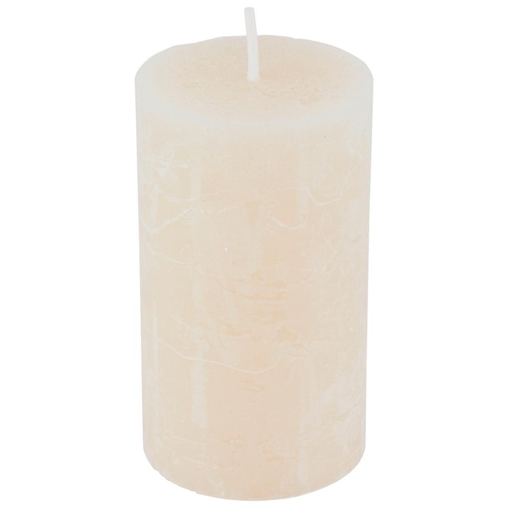 Stumpenkerze Saphira Creme D/H: 6,8/12 cm
