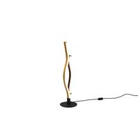 LED-Tischleuchte Blaze dimmbar Schwarz/Messingfarben - Messingfarben/Schwarz, Design, Metall (13,5/48cm) - Trio Leuchten