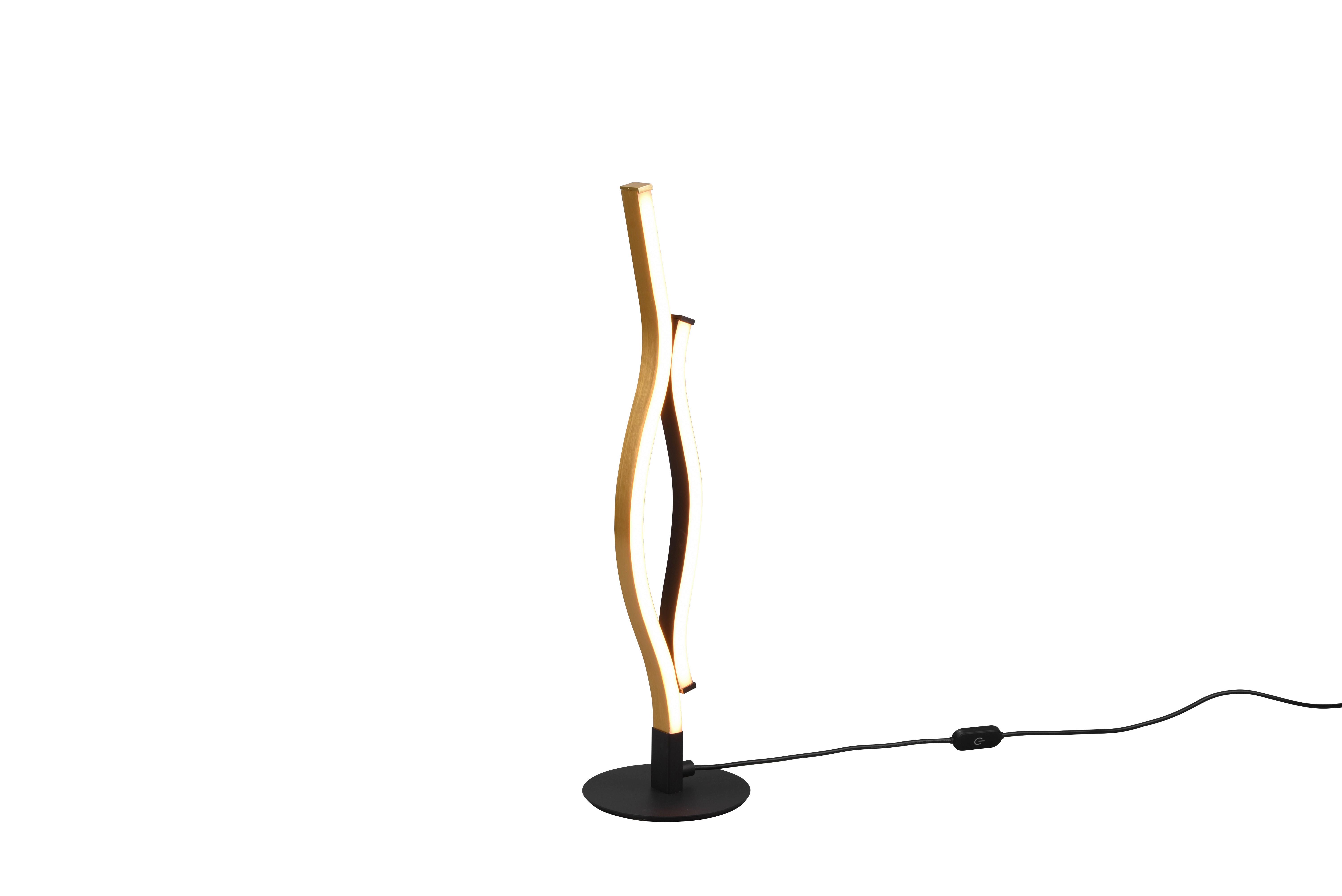 Led-tischleuchte Blaze Dimmbar Schwarz/messingfarben