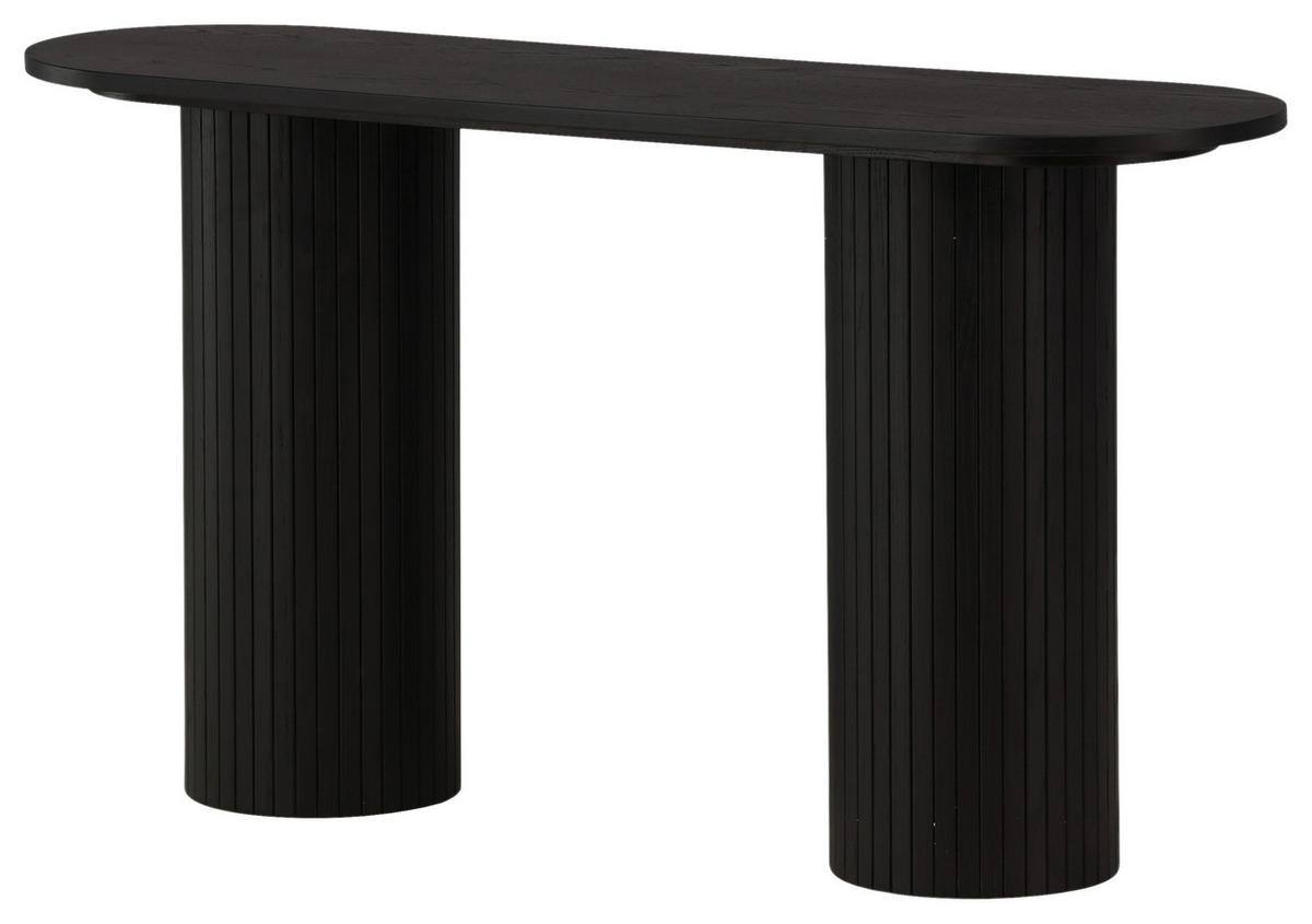 Konsole Bianca - Schwarz, Design, Holzwerkstoff (130/40/72cm) - Livetastic