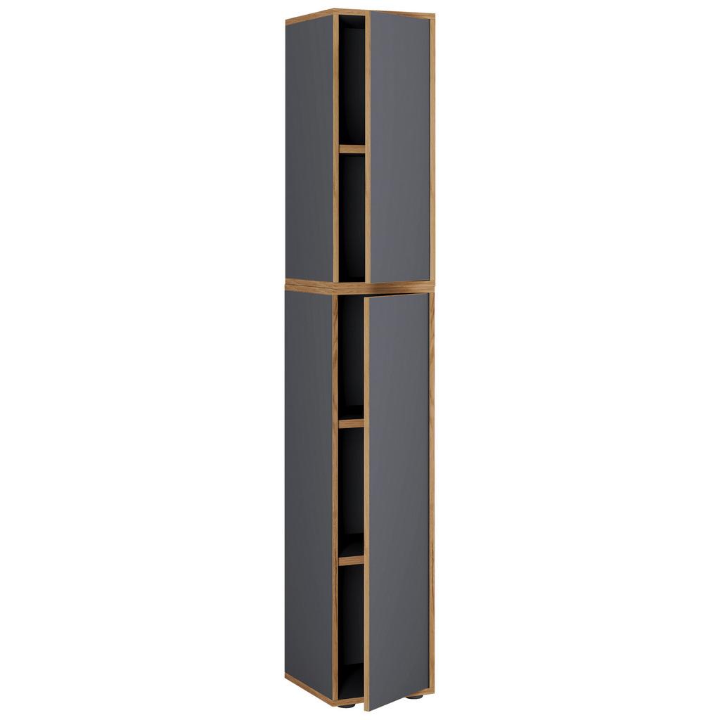 Aktenschrank Salia Anthrazit, Honigeiche B: 30 cm