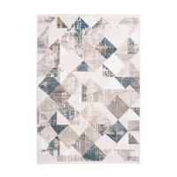 Webteppich Blau/Grau 120x180 cm - Blau/Grau, Design, Textil (120/180cm) - Kayoom