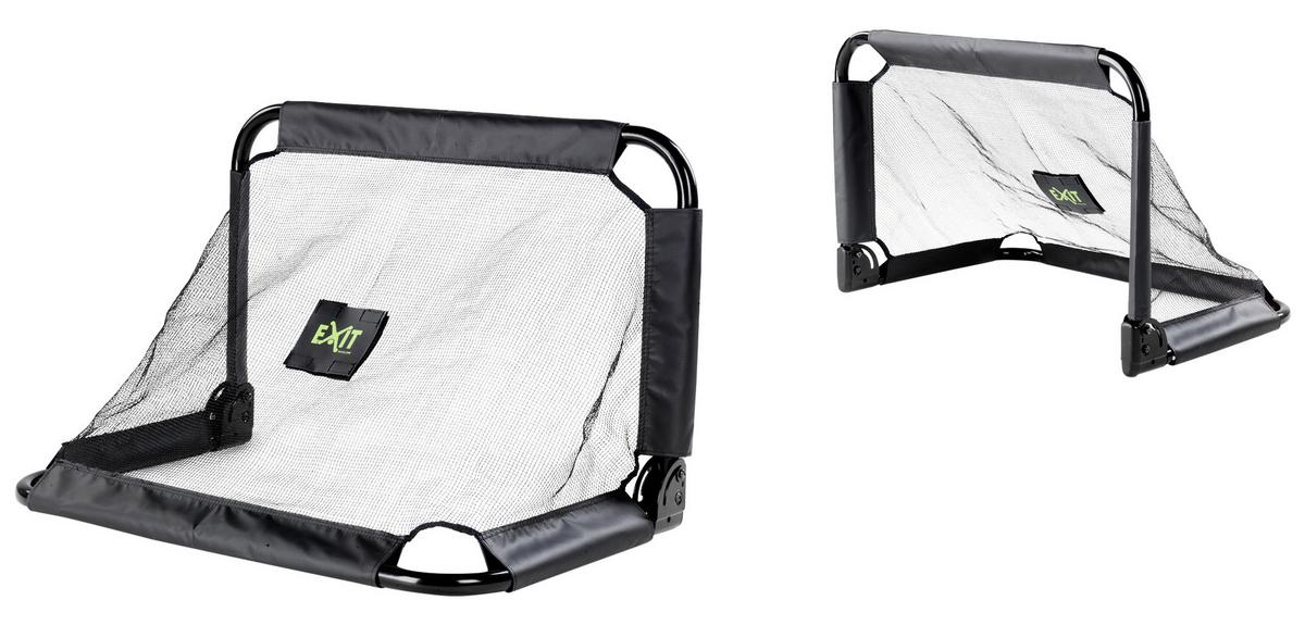Fußballtor Kinder Exit Pico 90x60x60 Cm Faltbar - Schwarz, KONVENTIONELL, Kunststoff/Metall (90/60/60cm) - EXIT Toys