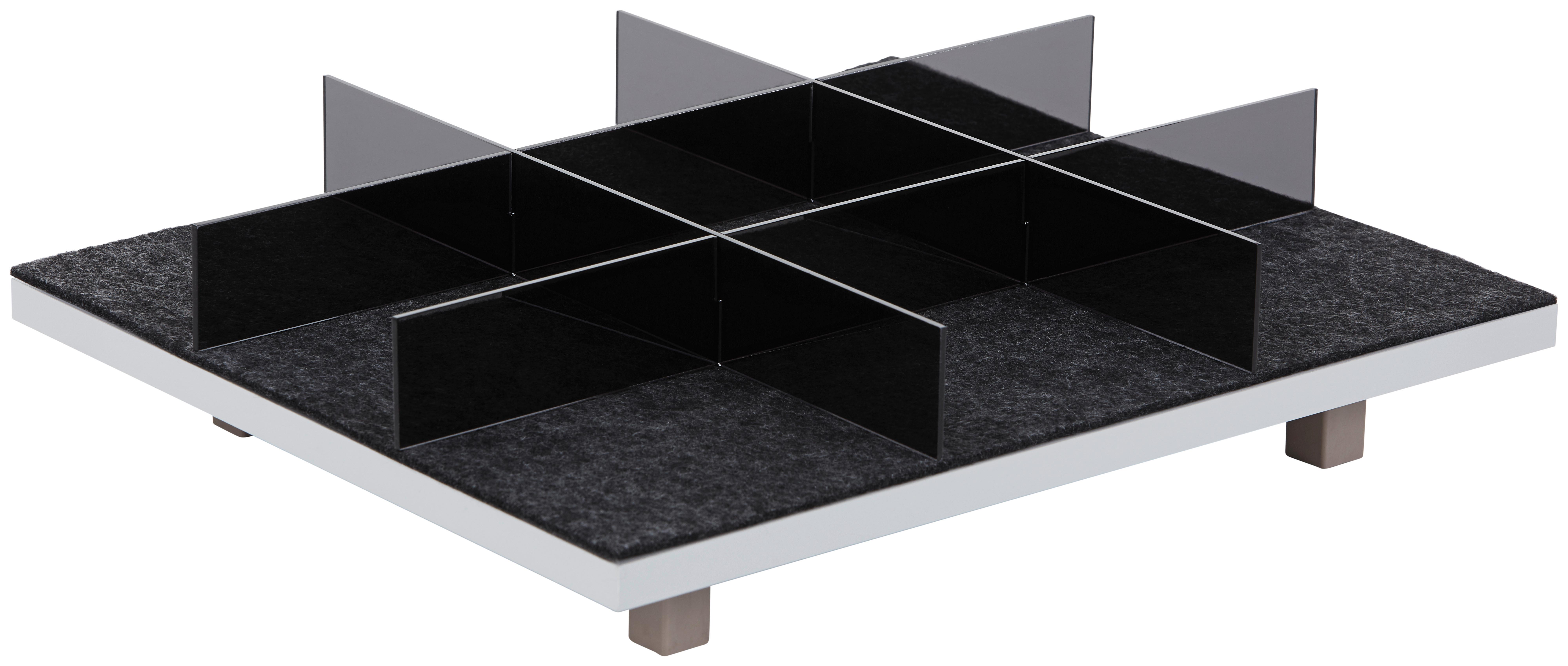 Schubkasteneinsatz Unit B: 32,2 Cm, Anthrazit - Anthrazit, MODERN, Kunststoff (32,2/40,9/4,4cm) - Ondega