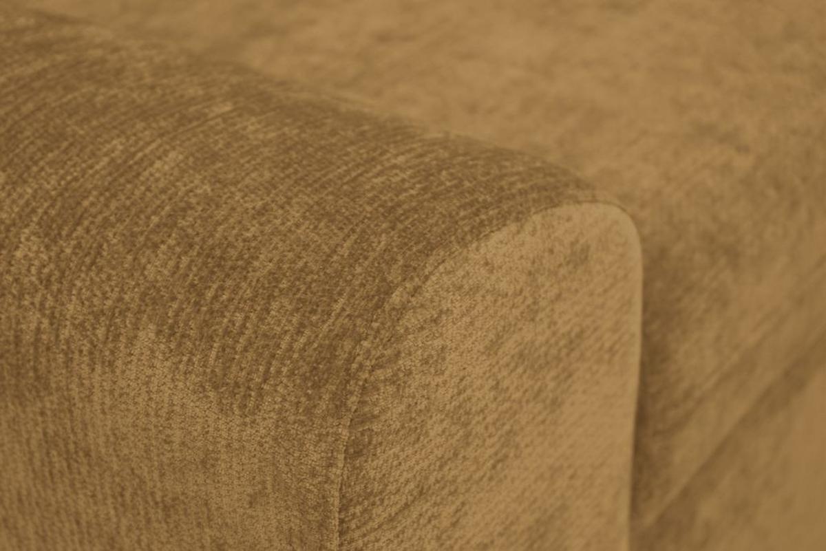 Rohová sedačka MALAGA, pravá, horčicovožltá ženilka - horčicovožltá/chrómová, Konventionell, kov/drevo (286/203cm) - Ondega