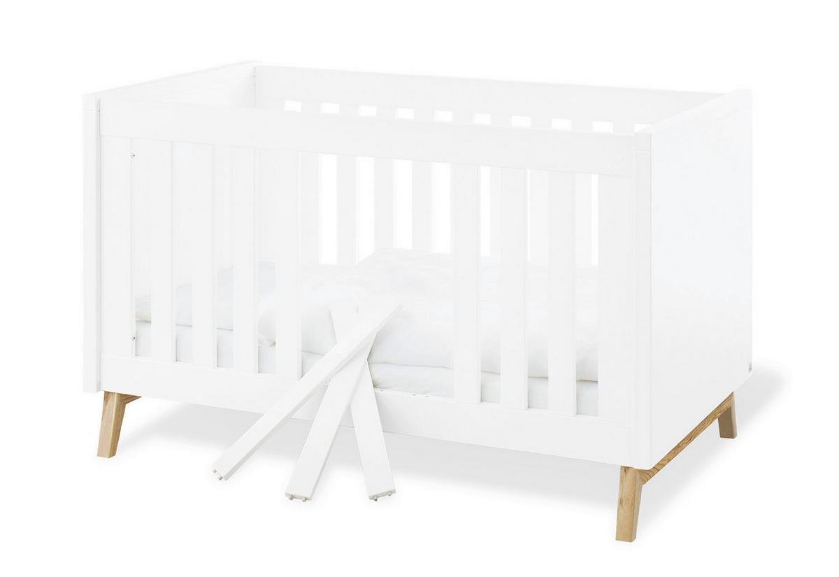 Babyzimmer 093415x Riva - Eschefarben/Weiß, Design, Holzwerkstoff (149/78/88cm) - Pinolino