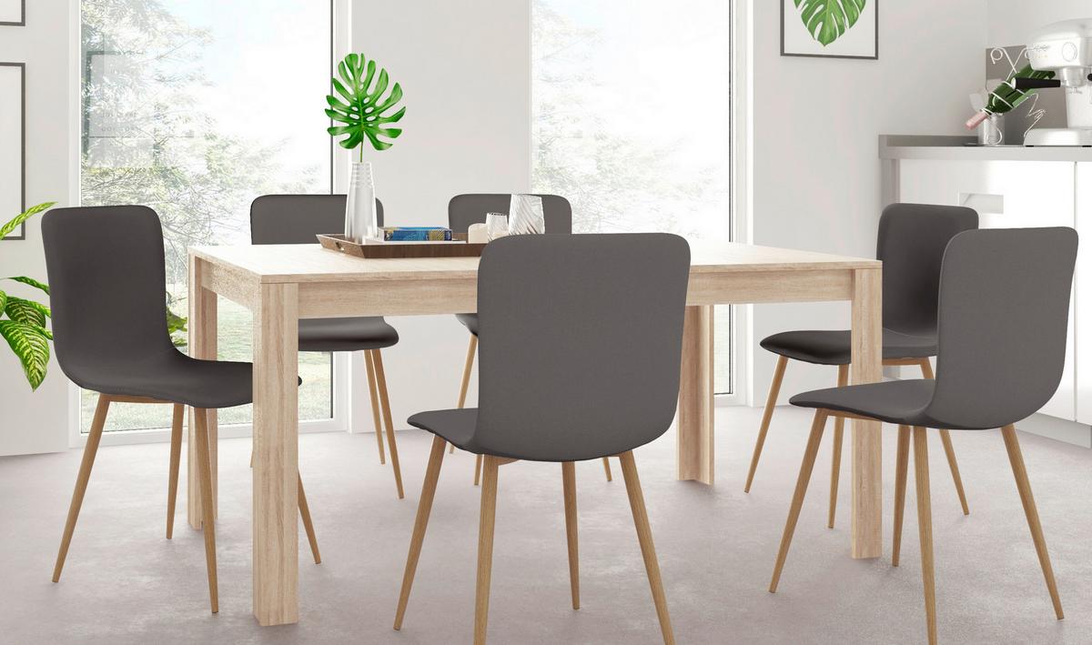 Esstisch Lynn Eiche Dekor L: 160cm - Eichefarben, Design, Holzwerkstoff (160/75/90cm) - MID.YOU