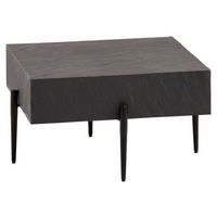 Konferenční stolek mango masiv - černá/antracitová, Design, kov/dřevo (64/64/35cm) - MID.YOU