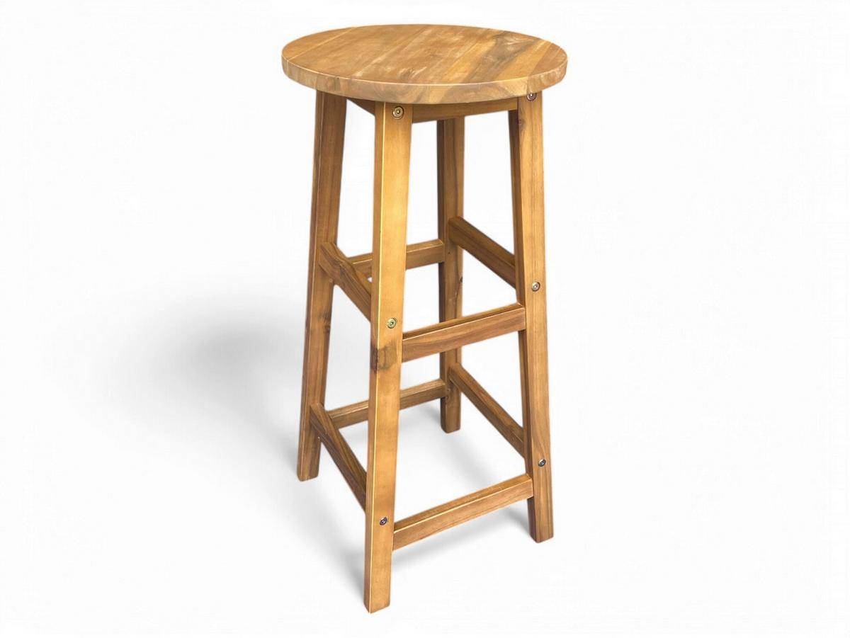 Barhocker-Set aus Akazie ca. 34x34x76 cm - Akaziefarben, Basics, Holz (34/34/76cm)