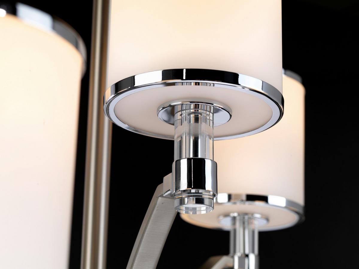 Csillár Fe-Prospect-Park9 - krómszínű/nikkelszínű, Design, üveg/fém (91.7/99.7cm) - Elstead Lighting