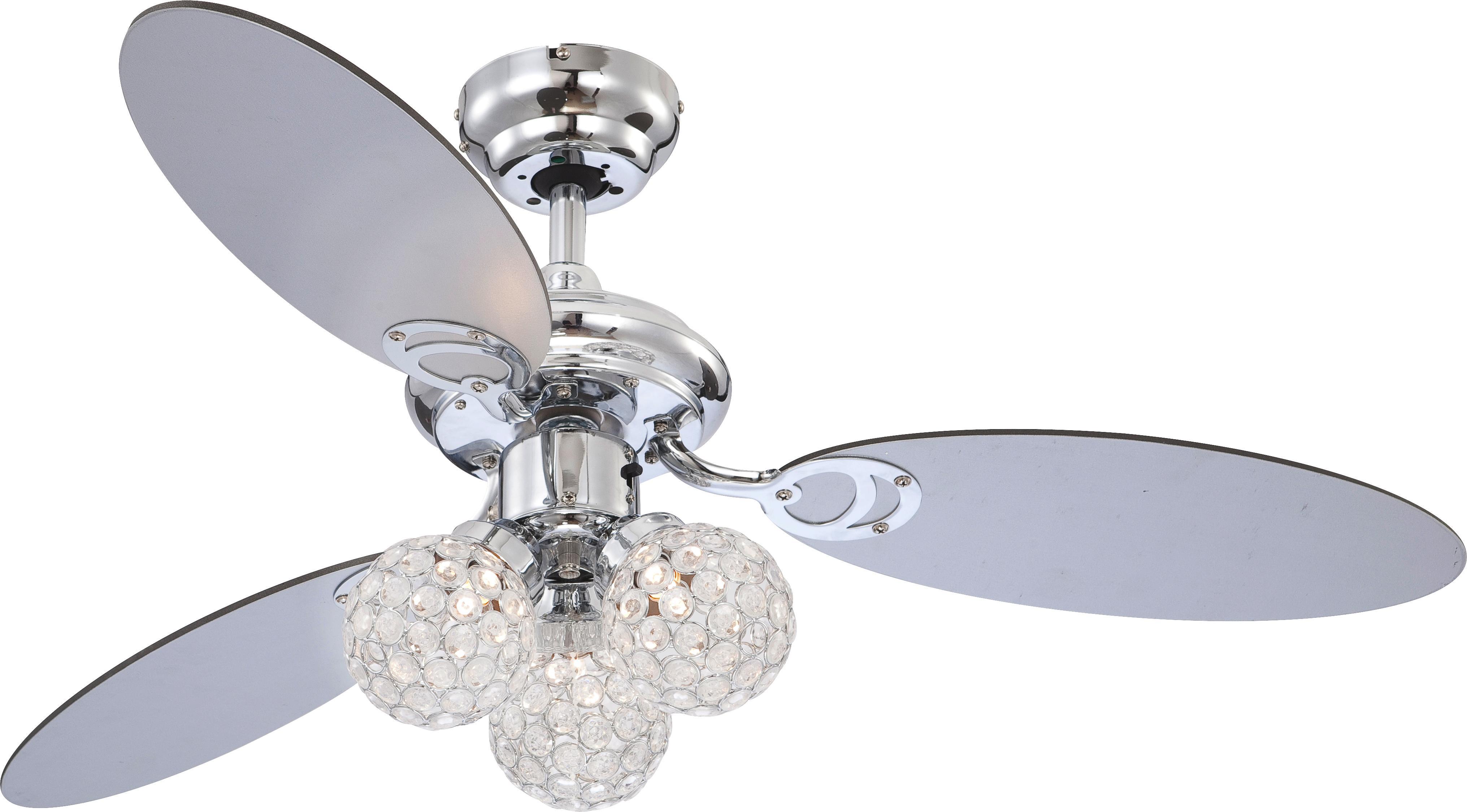 Deckenventilator Dalia - Silberfarben/Graphitfarben, KONVENTIONELL, Holz/Kunststoff (105/39,5cm)