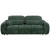 Schlafsofa Bubble Dunkelgrün B: 256 Cm - Dunkelgrün/Schwarz, Design, Textil (256/76/112cm) - MID.YOU