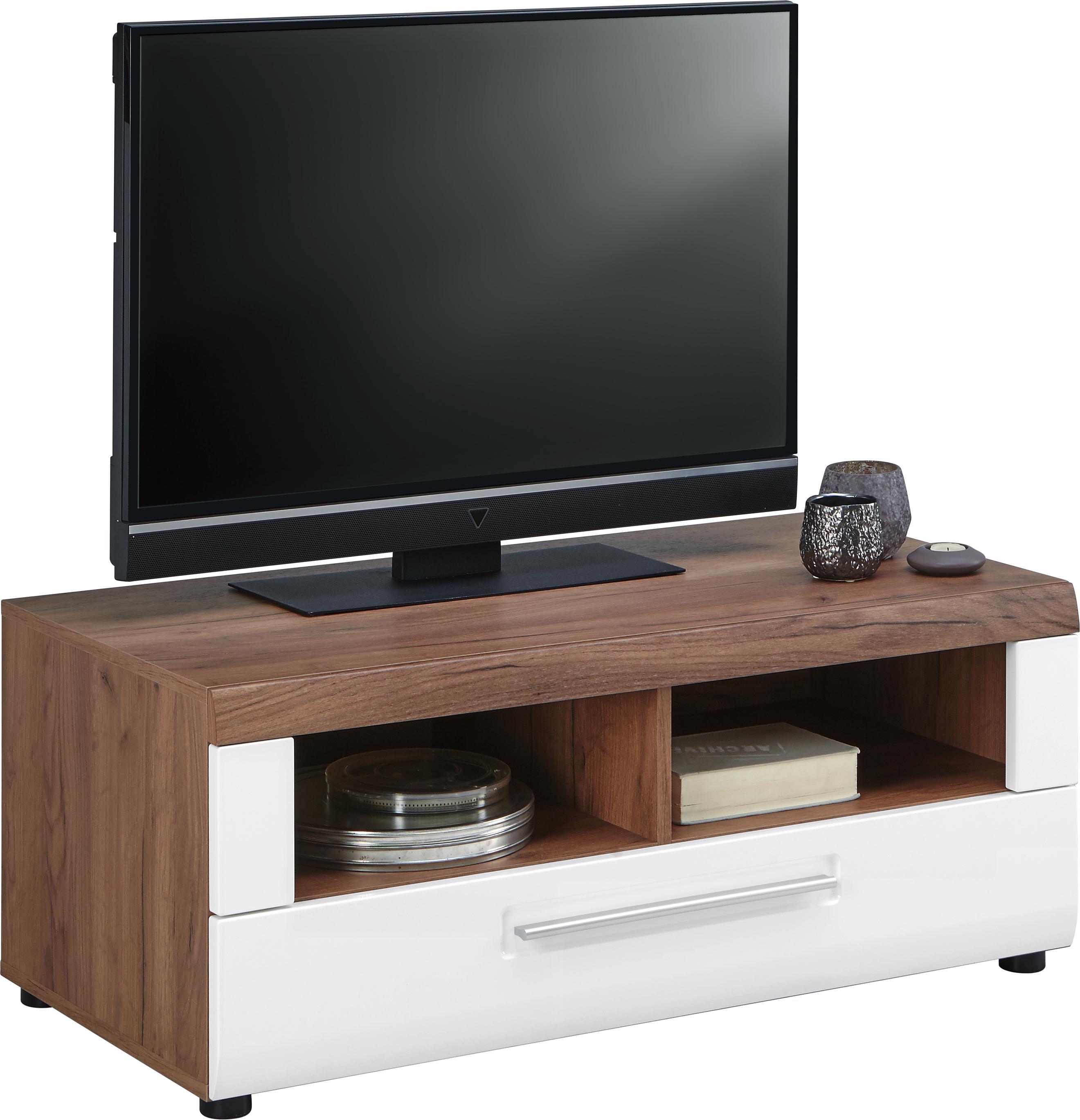 Tv - Elem Avensis - Tölgyfa/Fehér, modern, Faalapú anyag (100/41,1/49,6cm) - Luca Bessoni