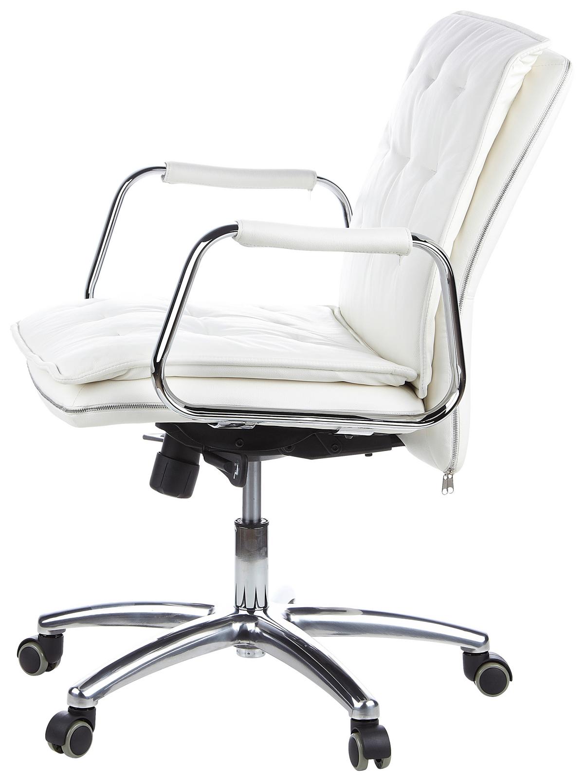 Chefsessel Villa Creme Bis 120 Kg - Silberfarben/Creme, Basics, Leder/Kunststoff (60/109/48cm) - MID.YOU