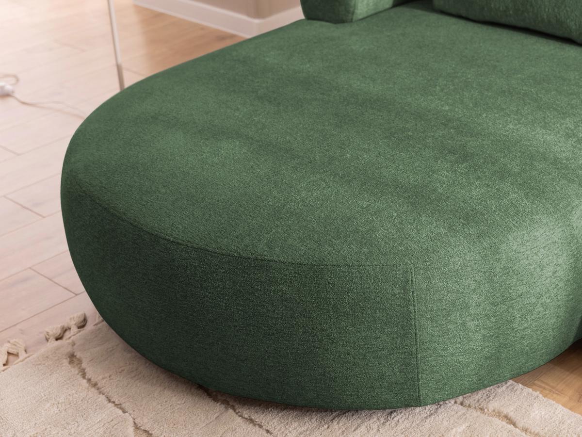 Ecksofa Ferro Grün S: 156x256 Cm - Schwarz/Grün, Design, Textil (156/256cm) - Livetastic