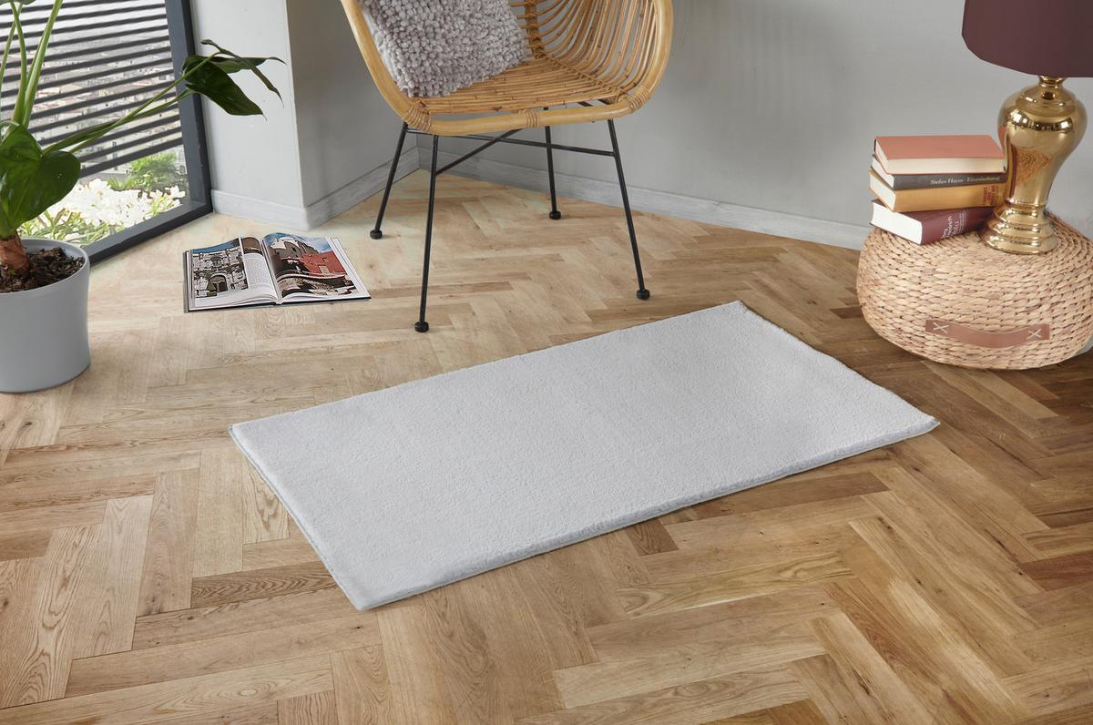 Szörme Szőnyeg Harry Kb. 60/110cm - szürke, Basics, műanyag (60/110cm) - Luca Bessoni