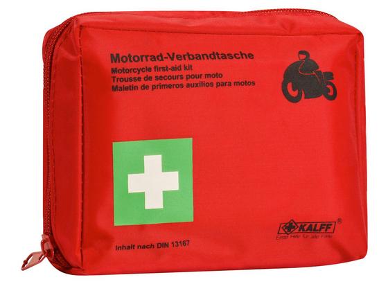 Kfz-Verbandtasche Kalff Motorrad - Kunststoff (14/5/11cm) Kfz-Verbandtasche Kalff Motorrad - Kunststoff (14/5/11cm)