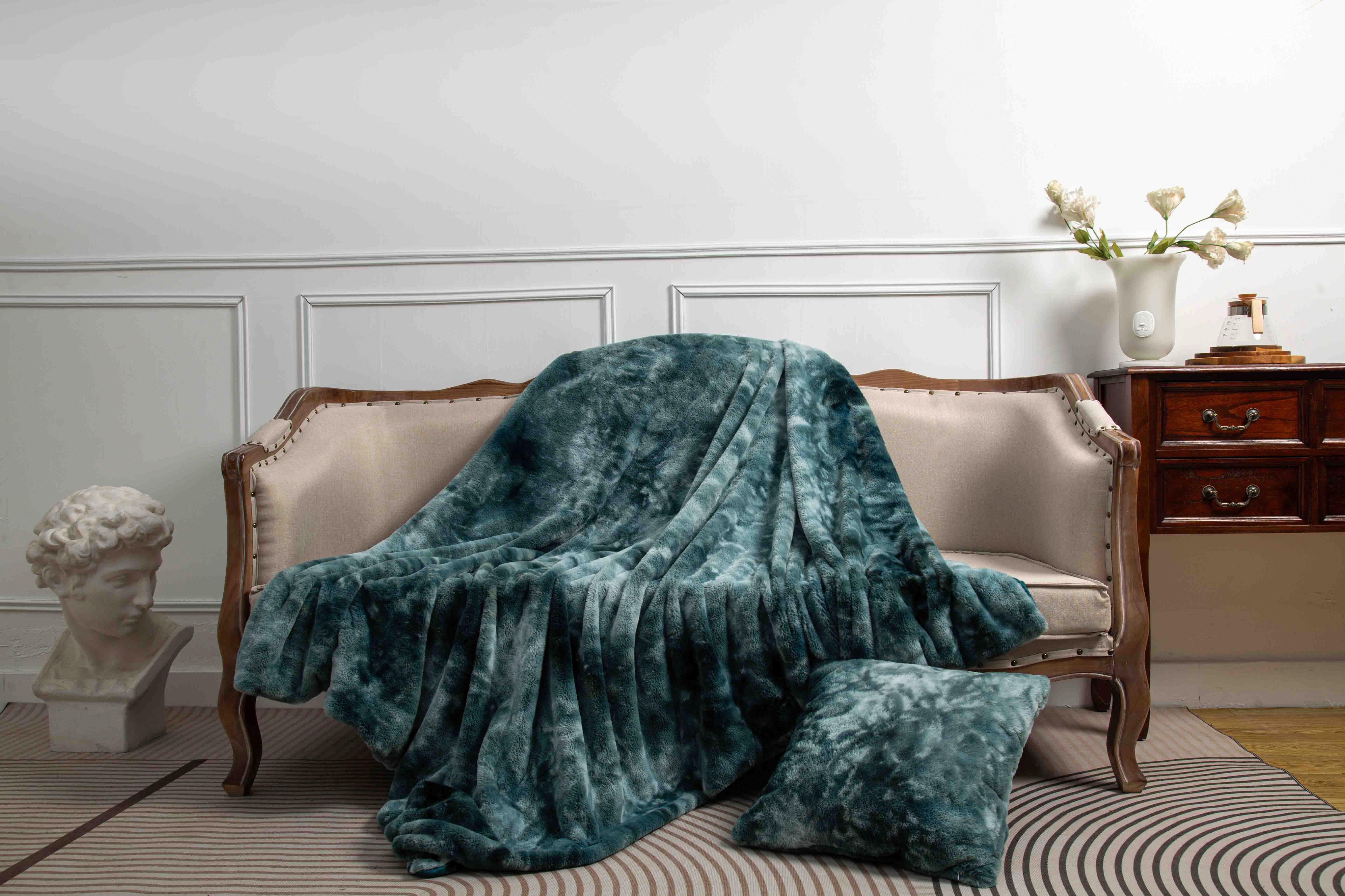 Szőrmetakaró Dina Dina Kb. 150/200cm - olajkék, Modern, textil (150/200cm) - Luca Bessoni