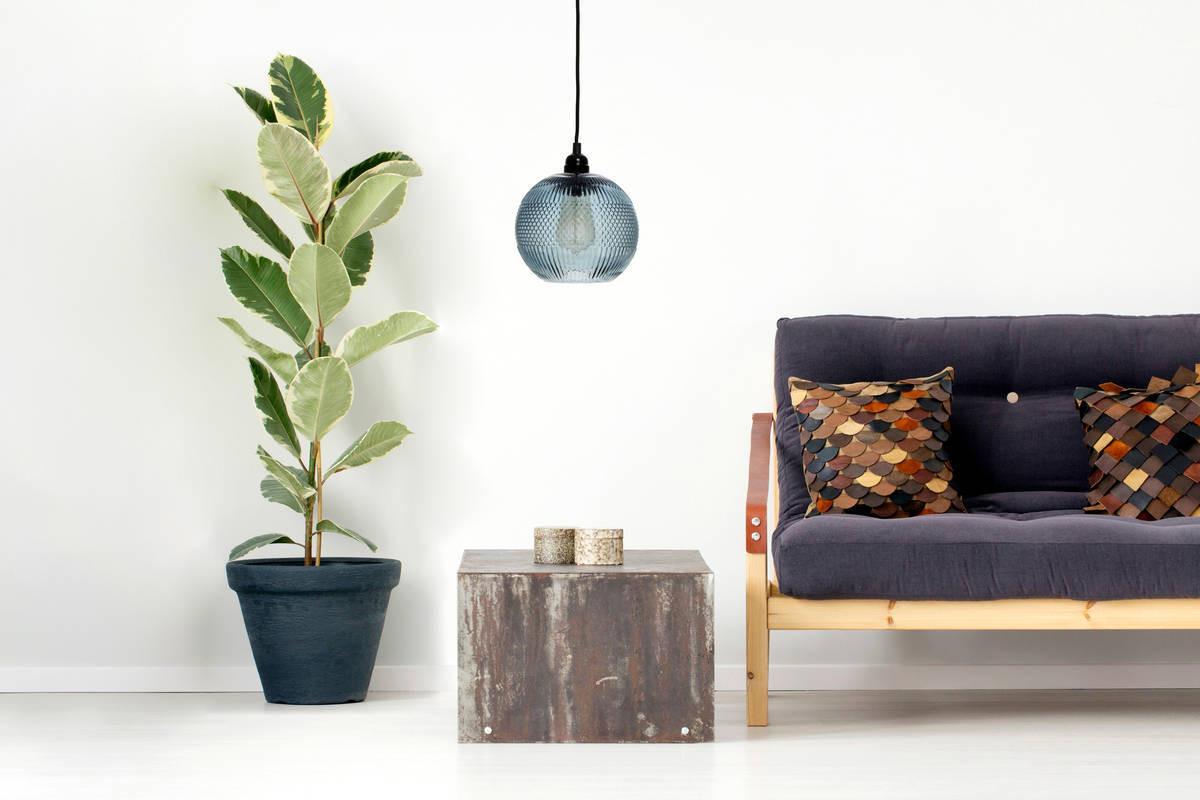 Hängeleuchte Proxima H: 21 Cm 1-Flammig - Blau, Trend, Glas (19/21/19cm) - Kayoom