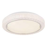 Led-deckenleuchte 41265k - Klar/Chromfarben, Basics, Kunststoff/Metall (40/8cm) - Globo