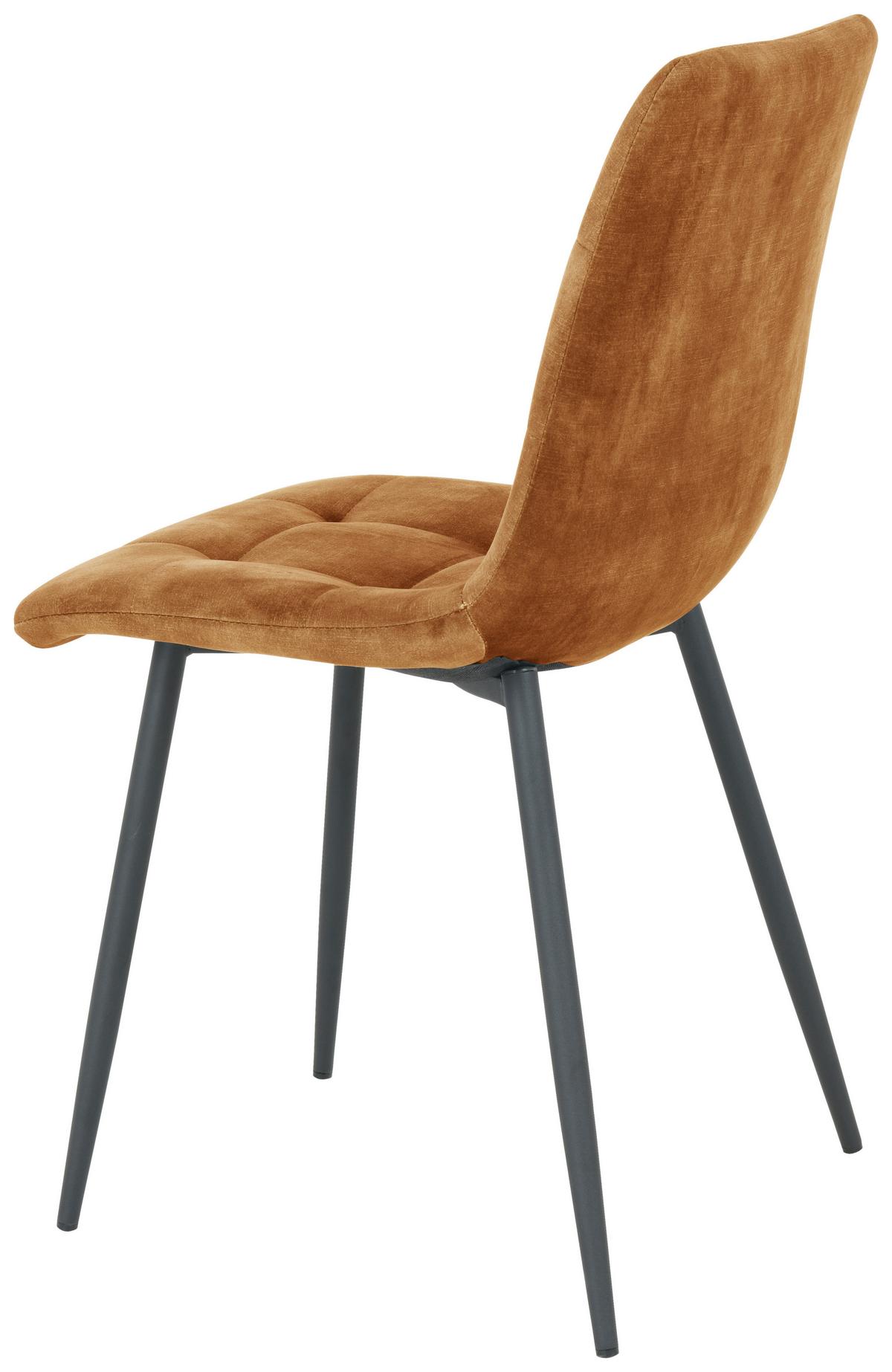 ČTYŘNOHÁ ŽIDLE LECH - černá/barvy zlata, Konvenční, kov/dřevo (45/88/55cm)