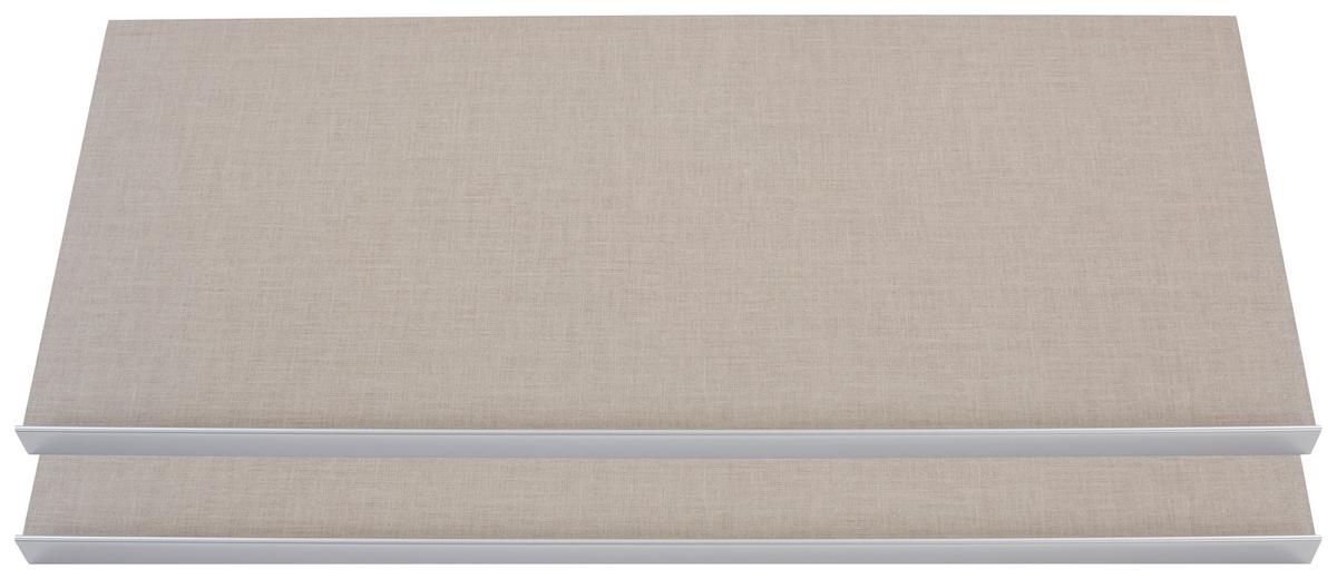 Schuhablage Universal B: 88 Cm Texline 2er-Set - Grau, Holzwerkstoff (88/16/37cm)