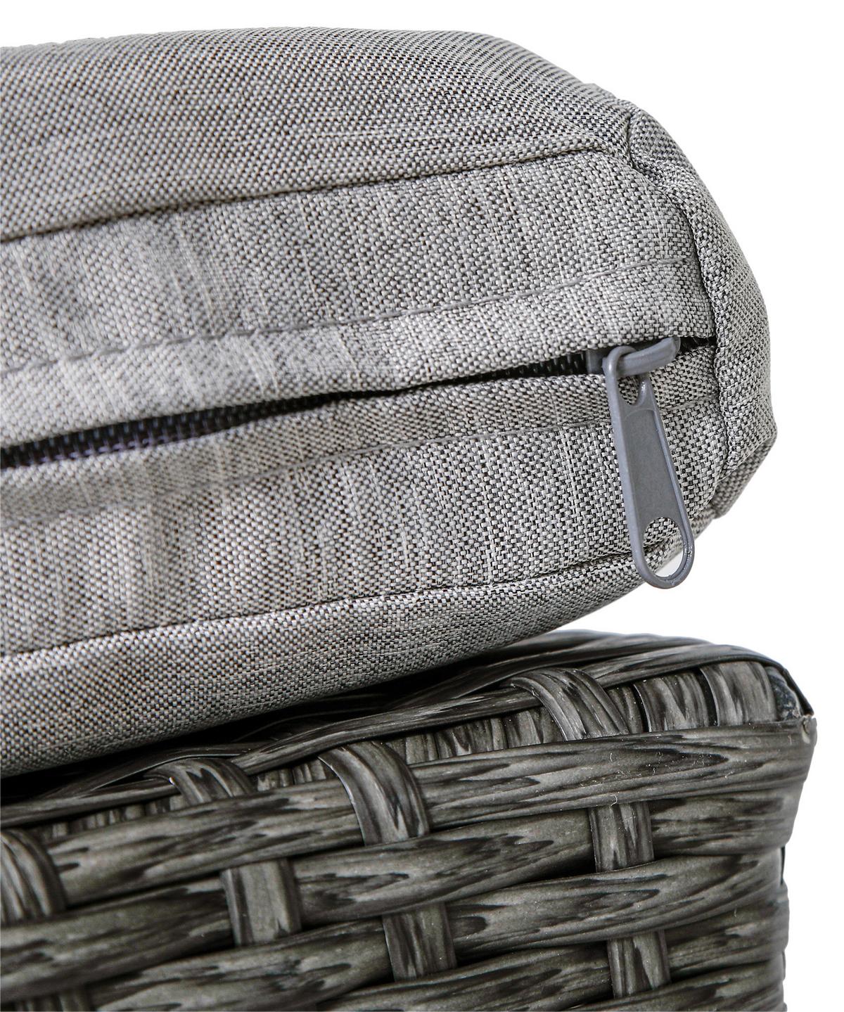 Hundesofa D: 100 cm Anthrazit/Grau mit Kissen - Anthrazit/Grau, Basics, Kunststoff/Textil (100/100/100cm) - Greemotion