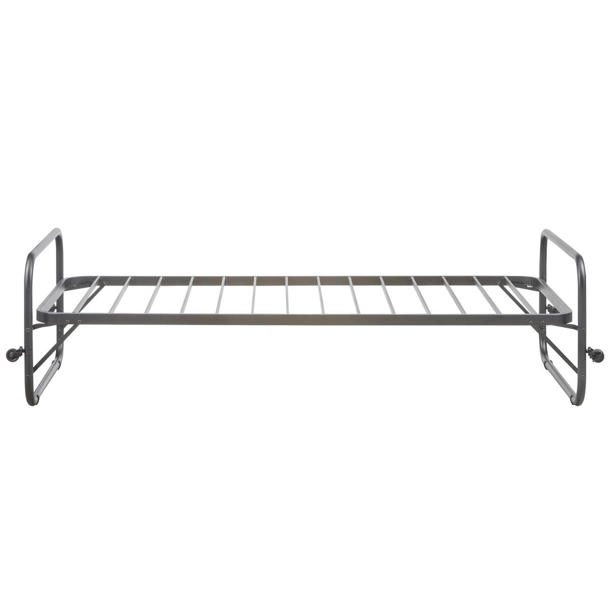 KLAPPBETT Lucy Schwarz 90x200cm - Schwarz, Basics, Metall (90/200cm) - MID.YOU