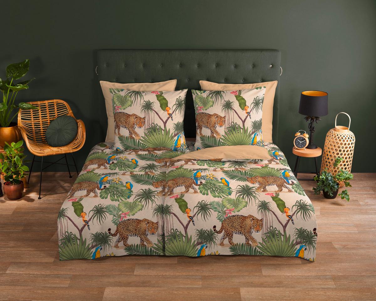 Kinderbettwäsche Tropical Multicolor 140x200 cm - Multicolor, Textil (140/200cm)