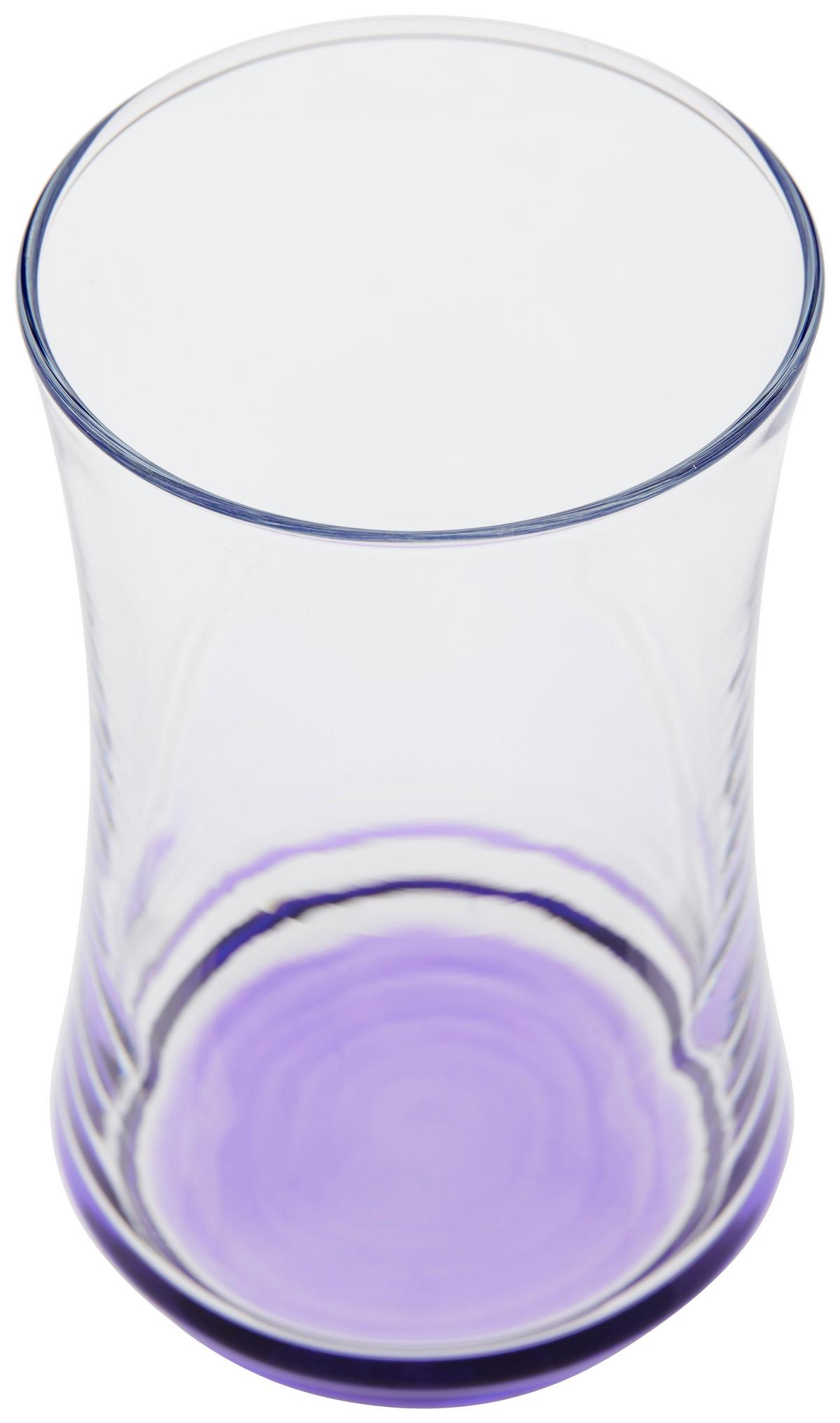 Longdrink Pohár Edward - lila/világoskék, Konventionell, Üveg (0,365l) - Luca Bessoni