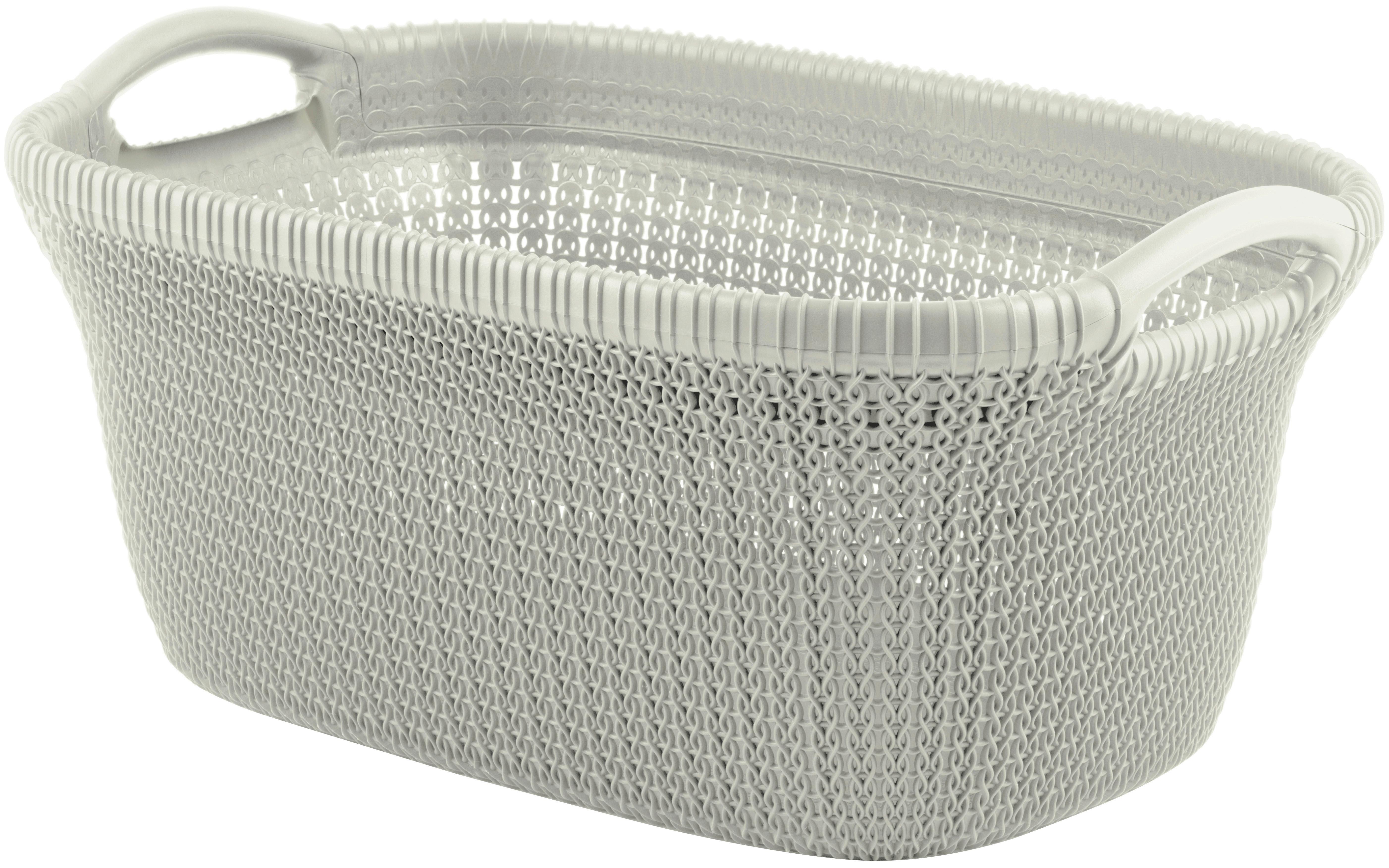 Kôš Na Prádlo Hamper 40 L - tmavě zelená, Moderní, plast (44/60/35cm)
