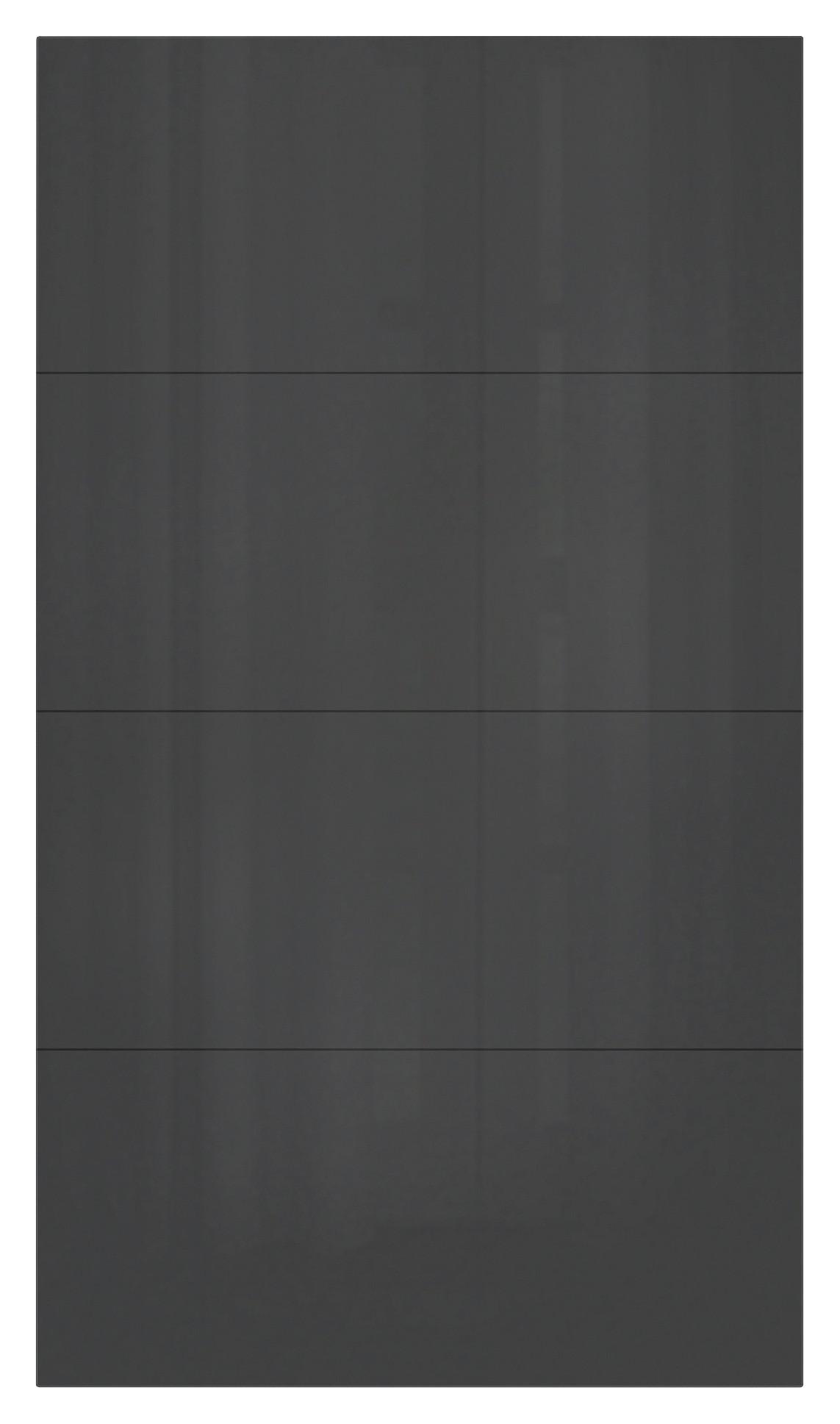 Schwebetür-erweiterung Unit F. Normalhöhe B: 115 Cm Anthrazit - Anthrazit, MODERN, Holzwerkstoff - Ondega