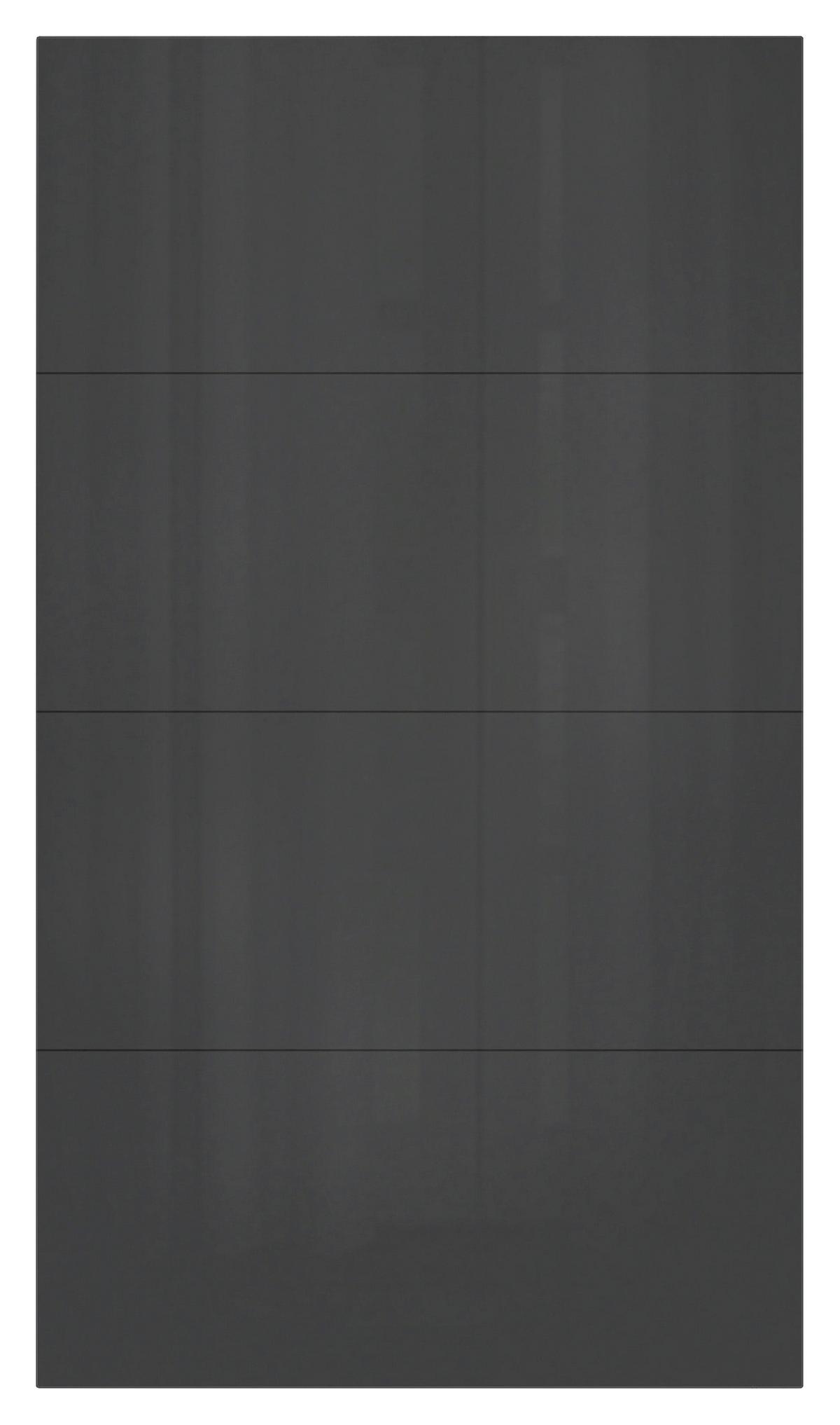 Schwebetür-Erweiterung Unit F. Normalhöhe B: 115 cm Anthrazit - Anthrazit, MODERN, Holzwerkstoff - Ondega