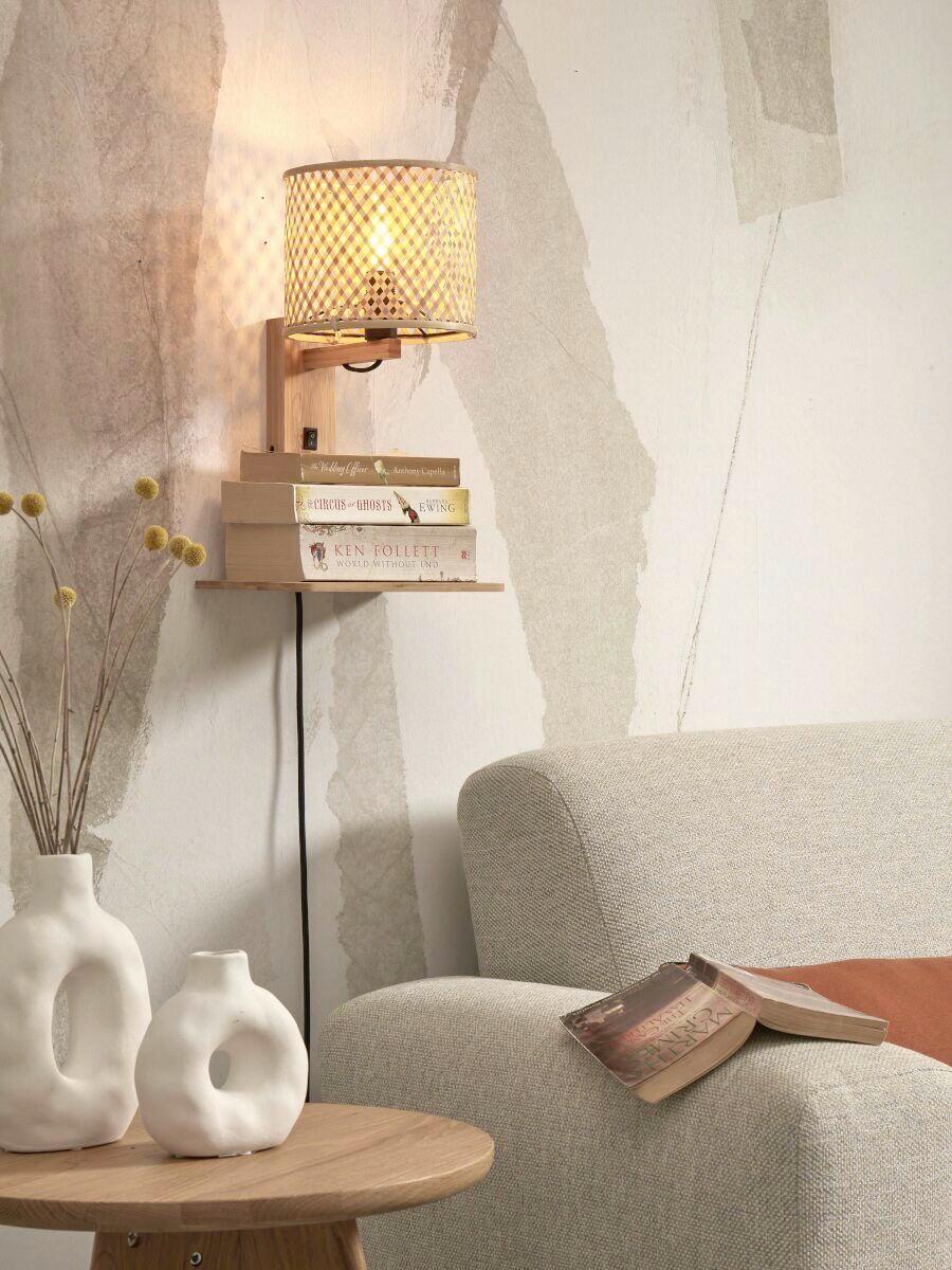 Wandleuchte Java/W1/N/1815/N - Naturfarben, Trend (30/22/52cm) - Good & Mojo