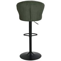 BAROVÁ ŽIDLE JANA - černá/zelená, Moderní, kov/dřevo (55/1160/58cm) - Based