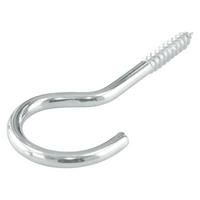 Schraubhaken Gebogen Stahl L: 8 cm 4 Stk. In Box - Silberfarben, Metall (8cm) - Suki