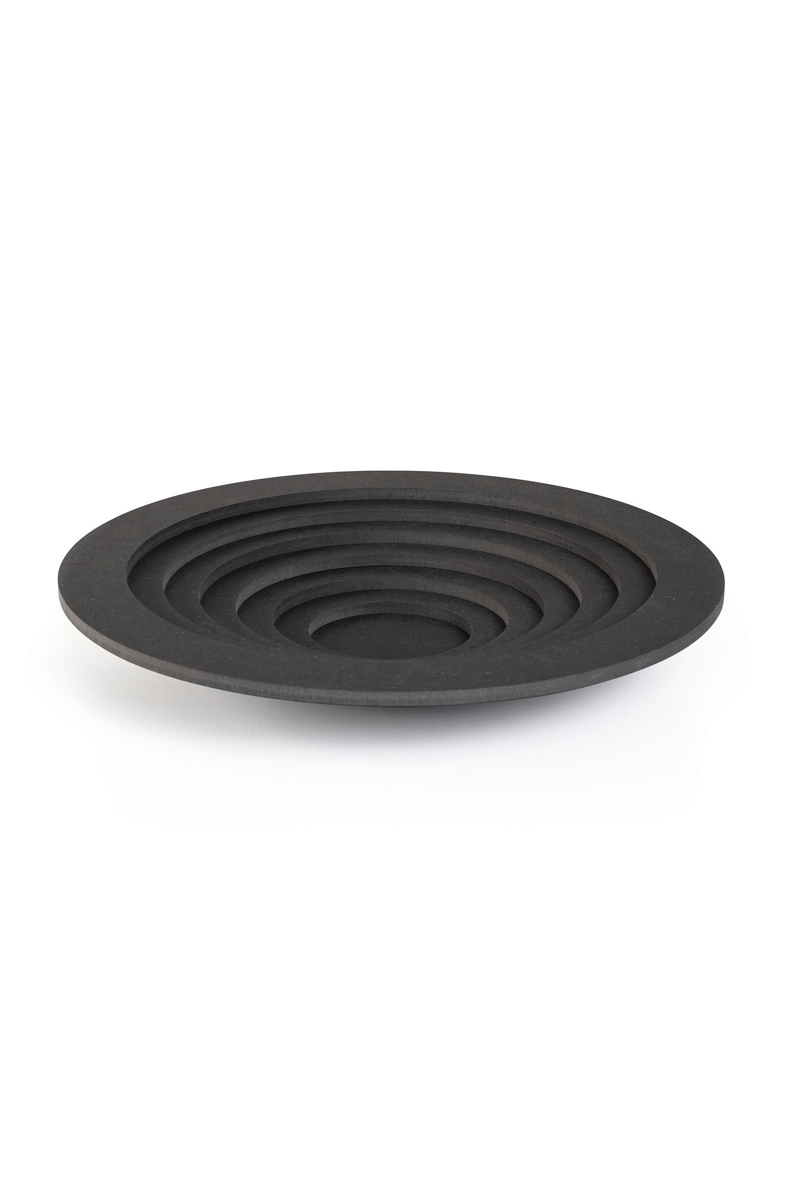 DEKOTELLER Holz, schwarz - Schwarz, Trend, Holz (40/6cm) - Markslöjd