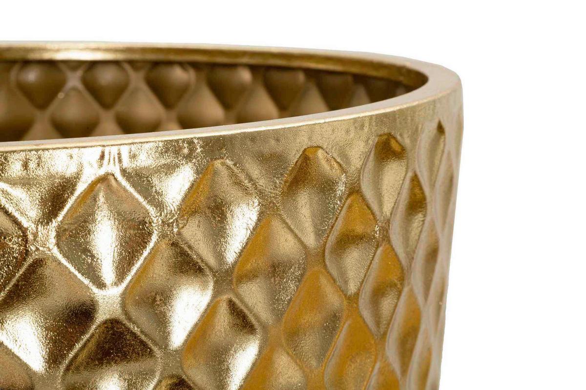 Vase Glotty Set 3 Pcs Goldfarben B: 48 cm - Goldfarben, Basics, Metall (48/110/48cm)