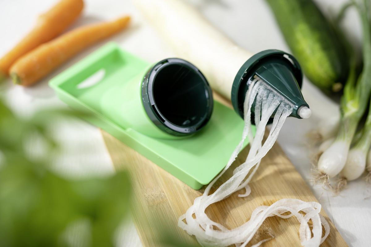 Küchenhelfer-Set Nicer Dicer Exclusive Julietti 3 -teilig. - Grün, Basics, Kunststoff - Genius